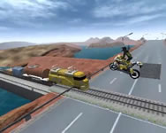 Highway traffic moto stunt racer game Superman ingyen játék