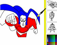 Superman online coloring Superman játékok ingyen